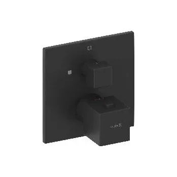 Vodovodní baterie Kludi Termostatická sprchová baterie pod omítku, matná černá - 548853975