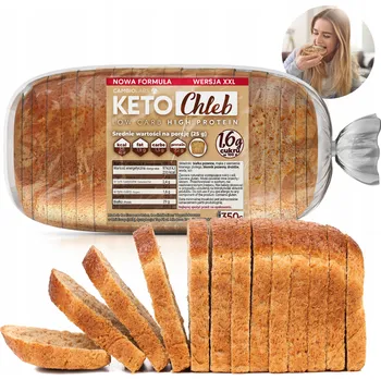 Trvanlivě pečivo Keto chléb CambioLabs 350 g bez mouky, s vysokým obsahem bílkovin a semínky