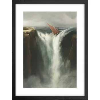 Obraz Obraz plakát v černém rámu do obýváku 30x40 vodopád foto na zeď