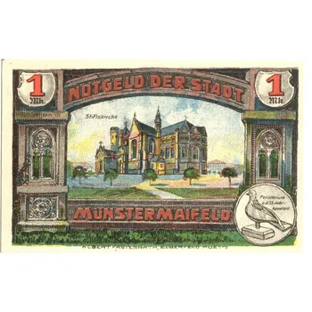 MÜNSTERMAIFELD. 1 Mark 1921.