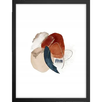 Obraz Obraz plakát v černém rámu do obýváku 30x40 abstrakce plakáty na zeď