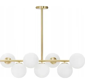 Elegantní kovové stropní svítidlo se 7 koulemi GLAMY ve zlaté barvě