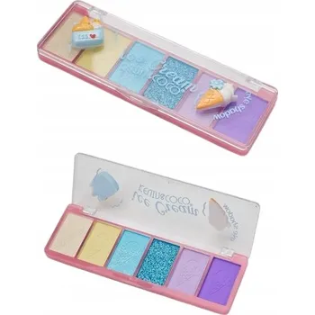 Oční stíny Kevin&Coco Paletka 6 očních stínů se třpytkami Ice Cream