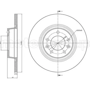 Brzdový kotouč Brzdový kotouč METELLI 23-0888C