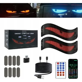 Reklamní LED panel 2 ks Flexibilní LED panel 12 x 60 cm, LED oči do kamionu a auta