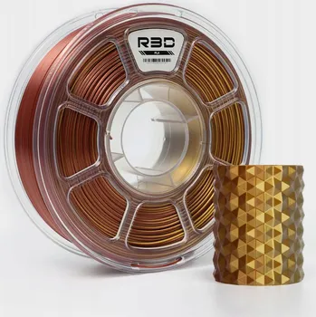 Filament R3D PLA Magic SILK 1.75mm 1kg Tri-Color Zlatá Stříbrná Měděná vícebarevná