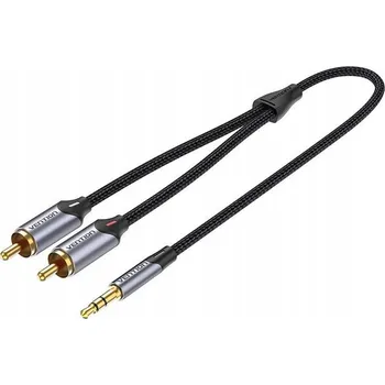 Audio kabel Audio kabel 2x RCA na 3,5 mm Vention BCNBD 0,5 m (šedý)