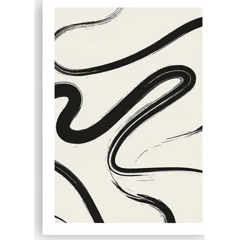 Obraz Plakát bez rámu do obýváku ložnice 50x70 linie moderní módní obraz