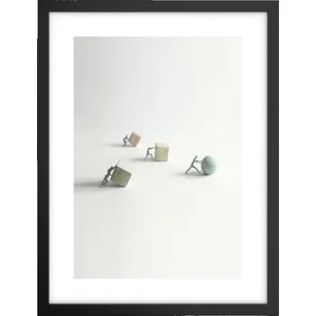 Obraz Obraz plakát v černém rámu do obýváku 30x40 abstrakce plakáty na zeď