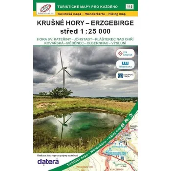 Krušné hory - Erzgebirge, střed 1 : 25 000 (Hora Sv. Kateřiny, Jöhstadt, Klášterec nad Ohří, Kovářská, Měděnec, Olbernhau, Výsluní) / 115 Turistické mapy pro každého - Geodézie On Line