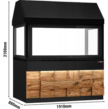 Zahradní gril G.Gastro Neutrální prvek pro grily na dřevěné uhlí - 1,9 m - se sklem