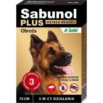 Antiparazitikum pro psa Sabunol Plus - Obojek proti blechám a klíšťatům pro psy 75cm