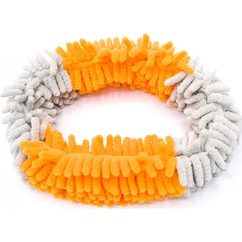 Hračka pro psa Pískací Potvůrky Mopový kroužek - velký Barva: oranžová/šedá