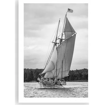 Obraz Plakát bez rámu do obývacího pokoje ložnice 50x70 loď moderní módní obraz