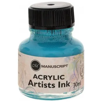 Kaligrafický inkoust Manuscript 30ml – tyrkysový (Kaligrafický inkoust Manuscript 30ml – tyrkysový)