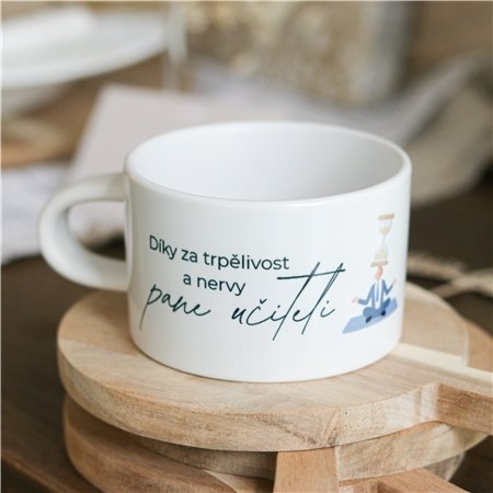 Hrneček "Díky za trpělivost a nervy, pane učiteli".