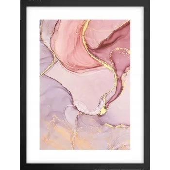 Obraz Obraz plakát v černém rámu do obýváku 30x40 abstrakce plakáty na zeď