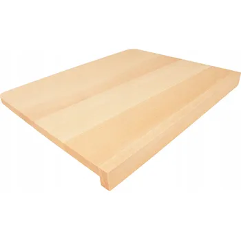 Kuchyňské prkénko VÁL DŘEVĚNÁ KRÁJECÍ DESKA S BUKOVÝM OKRAJEM 47x37 CM PEVNÁ