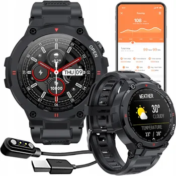 Hodinky Chytré Hodinky GlacierX Faron černé