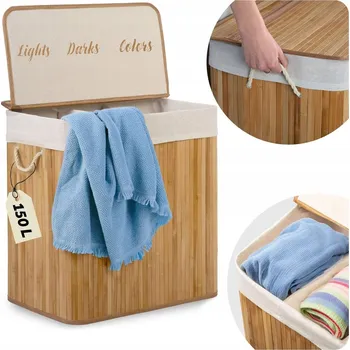 Koš na prádlo Volně stojící koš na prádlo Massido 150 l béžový