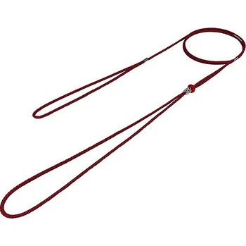 Vodítko pro psa Bafpet Předváděcí vodítko Lanko - Bordó, 3mm × 140cm, 15221