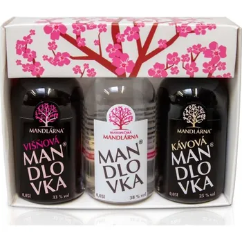 Likér Hustopečská mandlárna Mandlovka dárková sada 3x 0,05 l