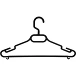 Plastové ramínko s příčkou P16 mix barev