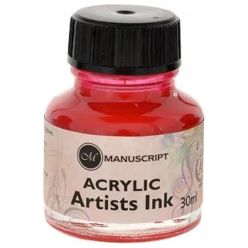 Kaligrafický inkoust Manuscript 30ml – růžový (Kaligrafický inkoust Manuscript 30ml – růžový)