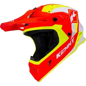 Helma na motorku KENNY přilba TITANIUM 23 neon yellow/red - XL