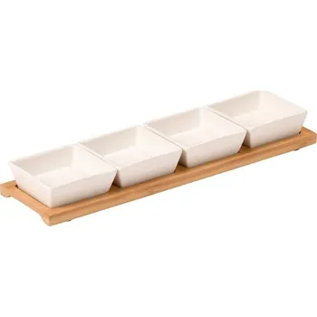 KESPER Servírovací misky s tácem, bambus KESPER 58065