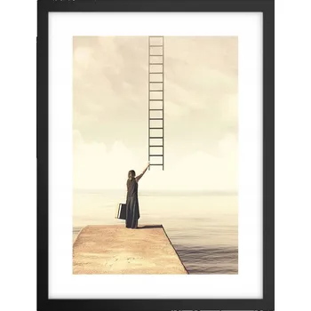 Obraz Obraz plakát v černém rámu do obýváku 30x40 abstrakce plakáty na zeď