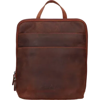 Městský batoh Vintage dámský kožený batoh Greenwood Norra - hnědá