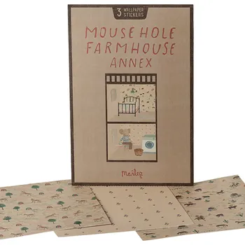 Dětské zboží MAILEG Tapeta do domečku pro myšky - Farma přídavná místnost