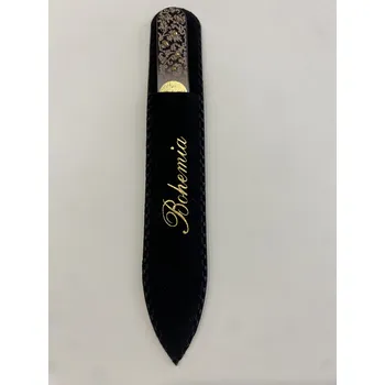 Bohemia Crystal Pilníček na nehty 110 mm čirý podklad zdobený křišťály Swarovski Element®-Ornaments