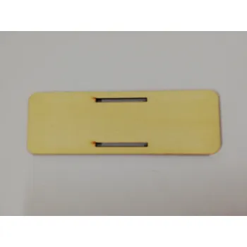 Vánoční dekorace Dřevěný výřez obdélník s otvorem