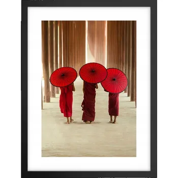 Obraz Obraz plakát v černém rámu do obýváku 30x40 Asie foto plakáty na zeď