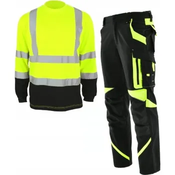Pracovní obuv ELASTICKÝ PRACOVNÍ ODĚV SADA stretch KALHOTY tričko BOZP 46
