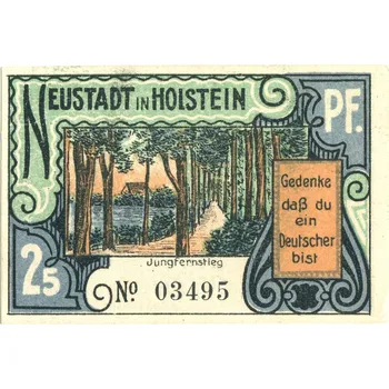 NEUSTADT in Holstein. 25 Pfennig.