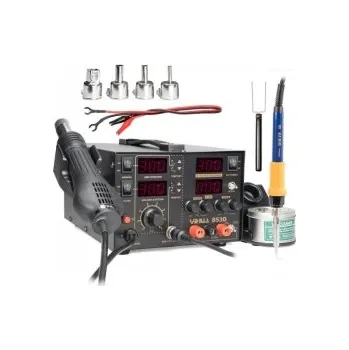 Páječka Pájecí stanice Yihua 853D laboratorním zdrojem 5A