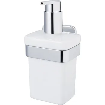 Dávkovač mýdla Ruční dávkovač mýdla nástěnný Bisk 200 ml stříbrný, šedý