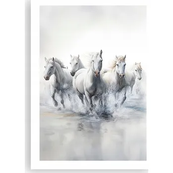 Obraz Plakát bez rámu do obýváku ložnice 50x70 koně moderní módní obraz