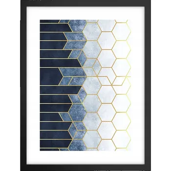 Obraz Obraz plakát v černém rámu do obýváku 30x40 abstrakce plakáty na zeď