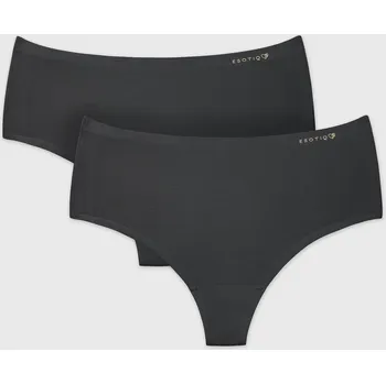 Kalhotky 2PACK Tanga Parks s vysokým pasem