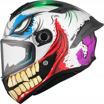 Helma na motorku Motocyklová přilba MT Targo S Joke A5 Gloss s integrálním obličejem velikosti S