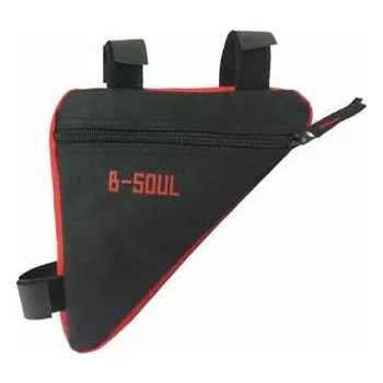 Sport B-SOUL Triangle 1.0 brašna do rámu černá-červená AKCE + reflexní pásek