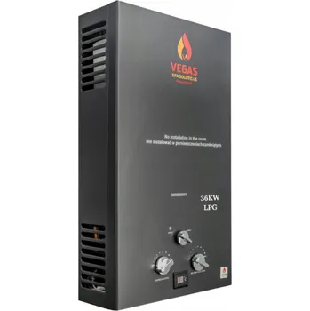 Průtokový ohřívač Kamna ohřívač vody na LPG propan butan, plynový bojler 36 kW 18 l