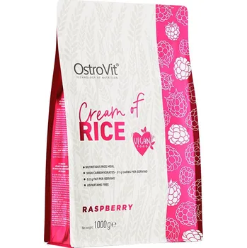 Fitness strava OstroVit Rýžový krém - Cream of Rice (1000 g, Malina)