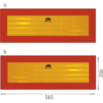 Reflexní výstražná tabule TW-P2 / RR 101-01W-71 565x200 - pár