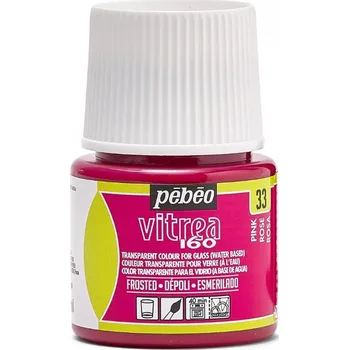 Speciální výtvarná barva Vypalovací barva na sklo Pébéo Vitrea 160 45 ml - 33 Pink