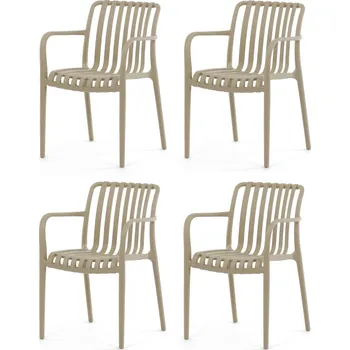 Jídelní židle Sada jídelních židlí CT-X7029 CAP, 4 ks, kávová